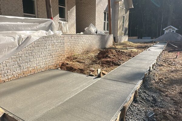 Footing & Side Walkway &mdash; concrete work by Cascade Concrete Works