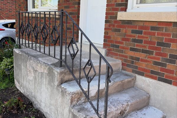 Porch Steps & Landing — concrete work by Cascade Concrete Works