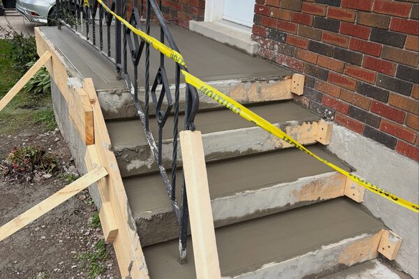 Porch Steps & Landing — concrete work by Cascade Concrete Works
