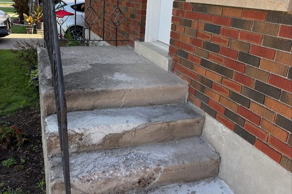 Porch Steps & Landing — concrete work by Cascade Concrete Works